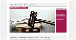 Desktop Screenshot of anwaltskanzlei-synek.de