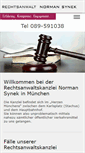 Mobile Screenshot of anwaltskanzlei-synek.de