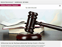Tablet Screenshot of anwaltskanzlei-synek.de